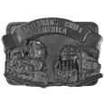 Railroad Antiqued Belt Buckle